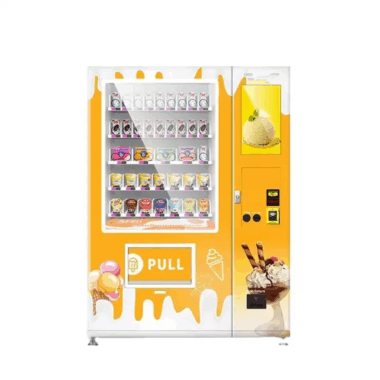 24-hour refrigerated frozen food vending machine for ice cream and meals