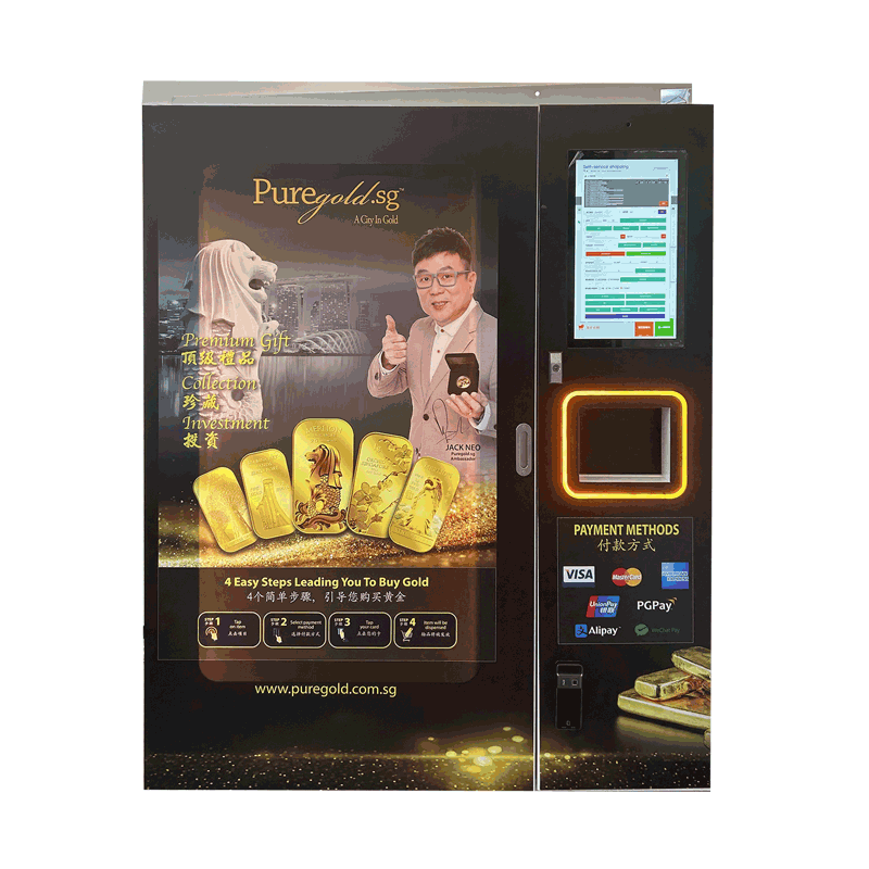 : Export automatic combo vending machine for snacks, drinks, and hot food