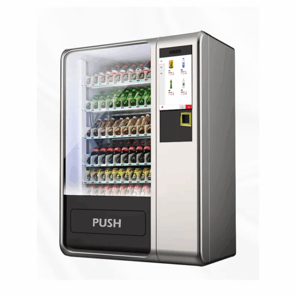 : Export automatic combo vending machine for snacks, drinks, and hot food