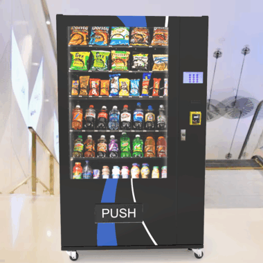 German-standard outdoor vending machine for snacks and drinks