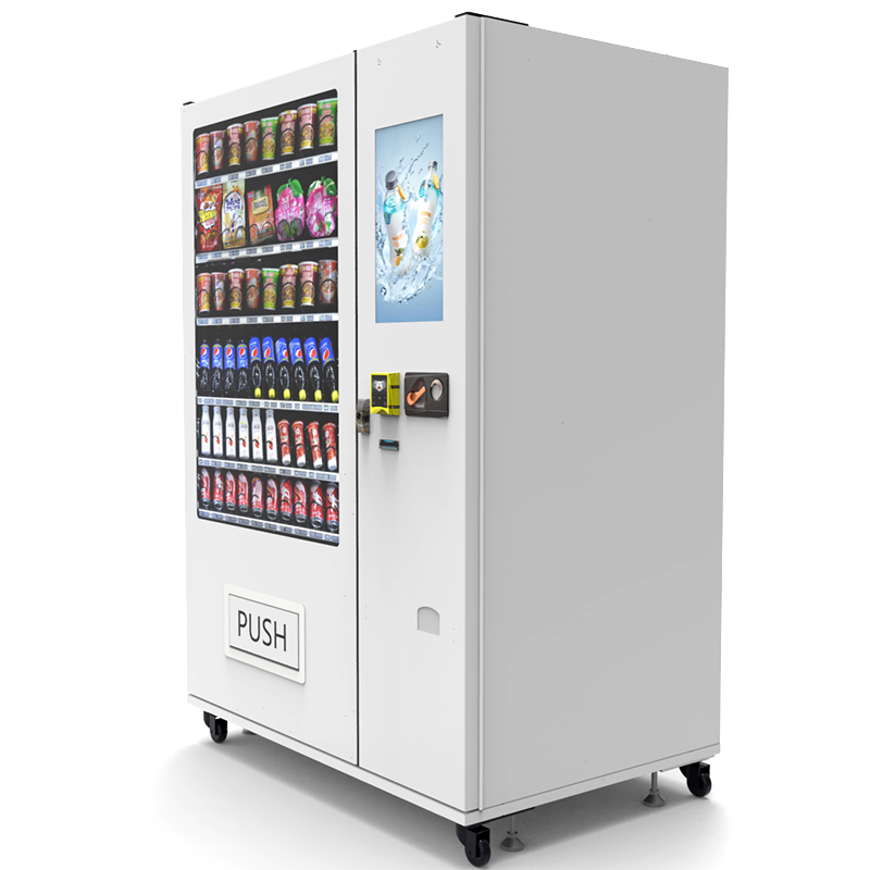 LED light drinks combo vending machine for beer, Coca-Cola, and beverages