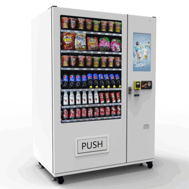  LED light drinks combo vending machine for beer, Coca-Cola, and beverages