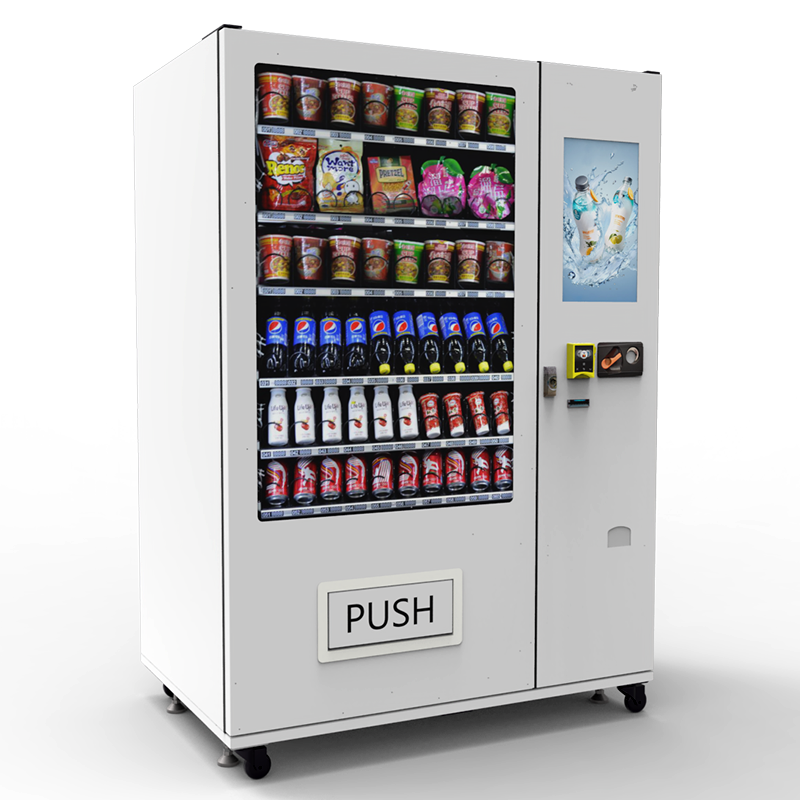 LED light drinks combo vending machine for beer, Coca-Cola, and beverages
