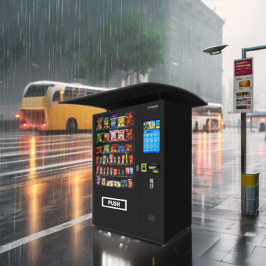  Outdoor combo vending machine with rain shelter and factory OEM support