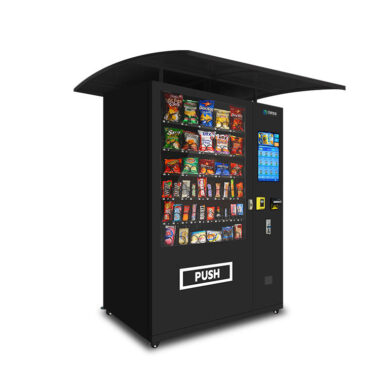  Outdoor combo vending machine with rain shelter and factory OEM support