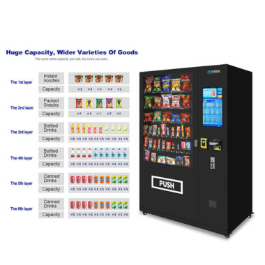  Outdoor combo vending machine with rain shelter and factory OEM support