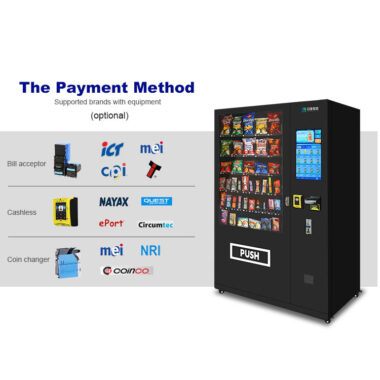  Outdoor combo vending machine with rain shelter and factory OEM support