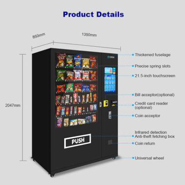  Outdoor combo vending machine with rain shelter and factory OEM support