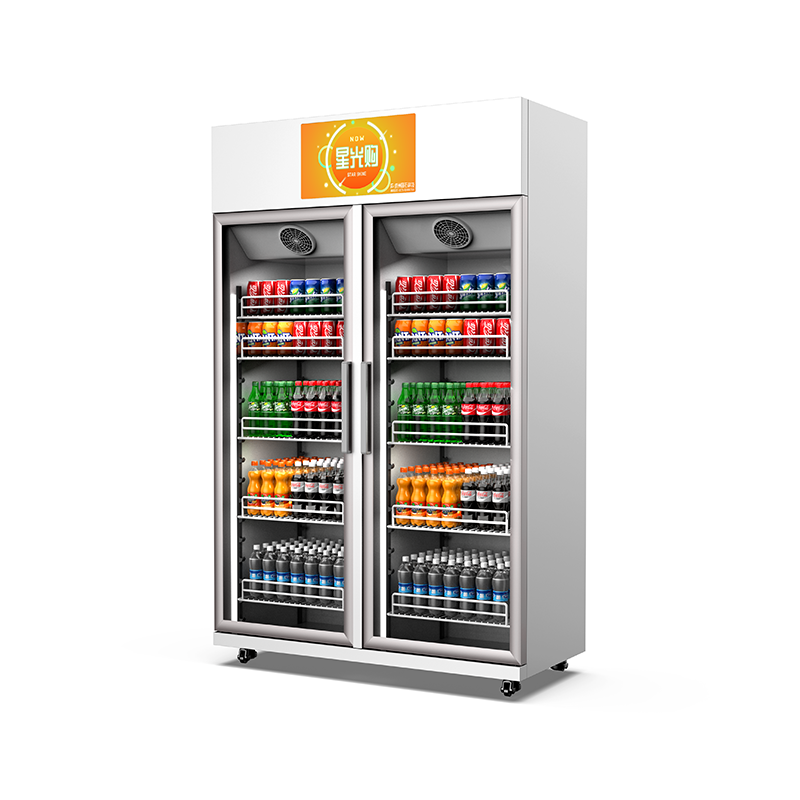 Outdoor self-service combo snack and drink vending machine for 24/7 use
