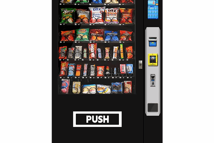 Energy-efficient smart snack and frozen drink vending machine
