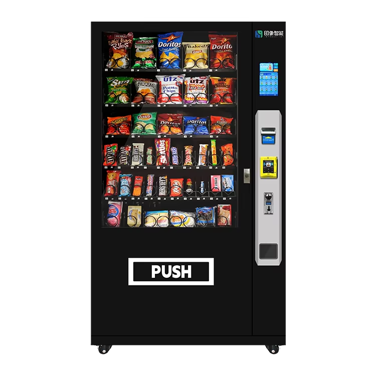 Energy-efficient smart snack and frozen drink vending machine