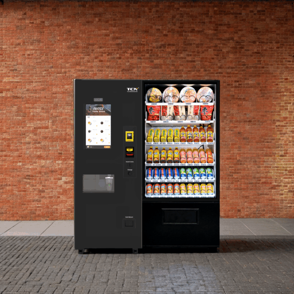 TCN large combo coffee, snack, and beverage vending machine for business