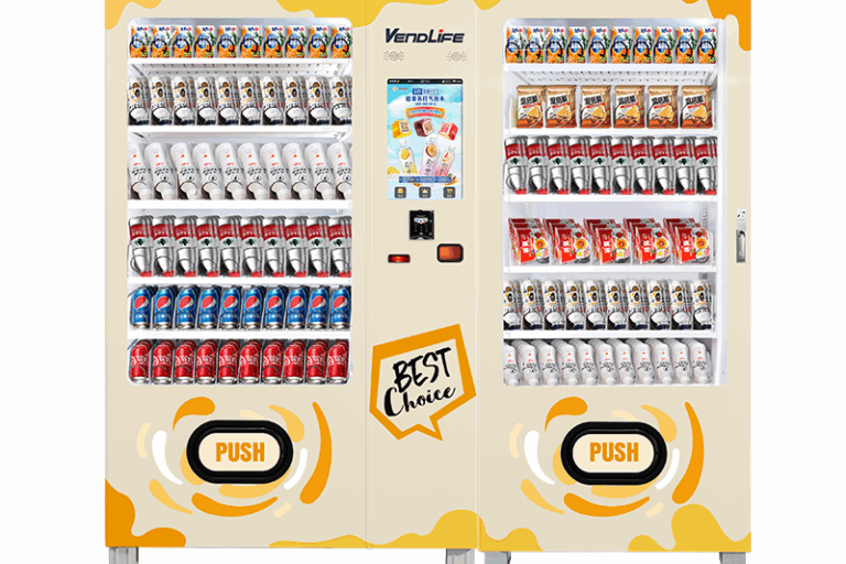 Snack vending machine for chips and biscuits