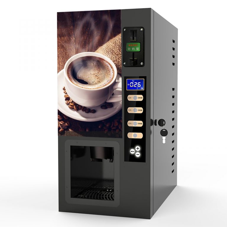 Coffee vending machine for espresso and cappuccino